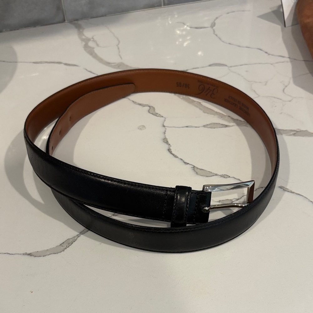 Brooks Brothers Black and Brown Leather Belt
